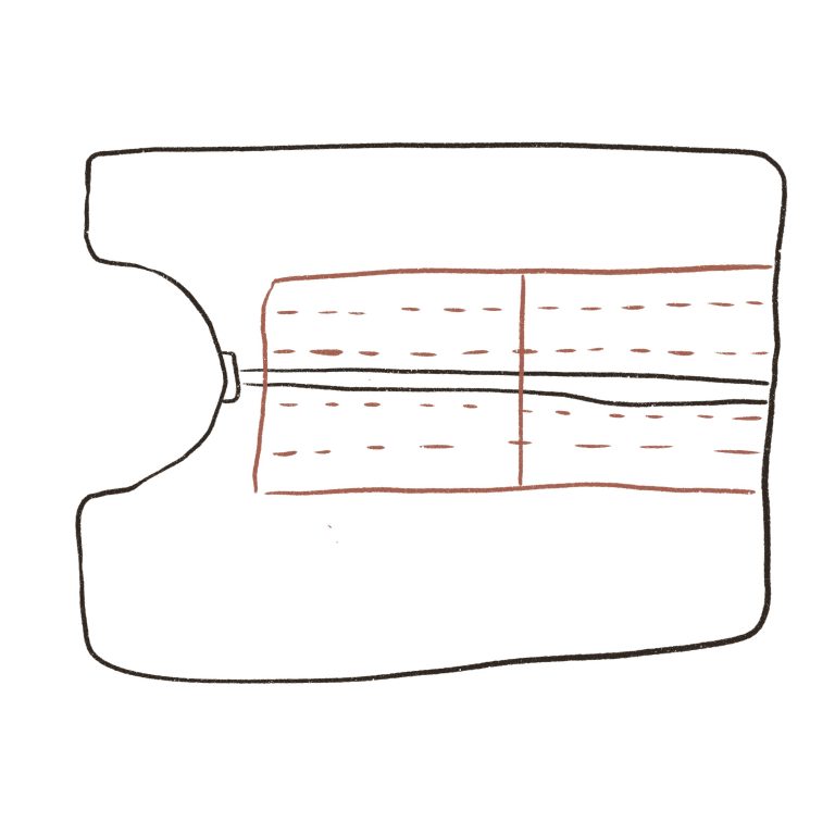 Dinkelspelz Rückenwärmer nähen