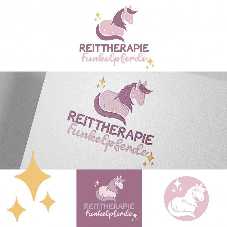 Premade-Logo "Funkelpferde"