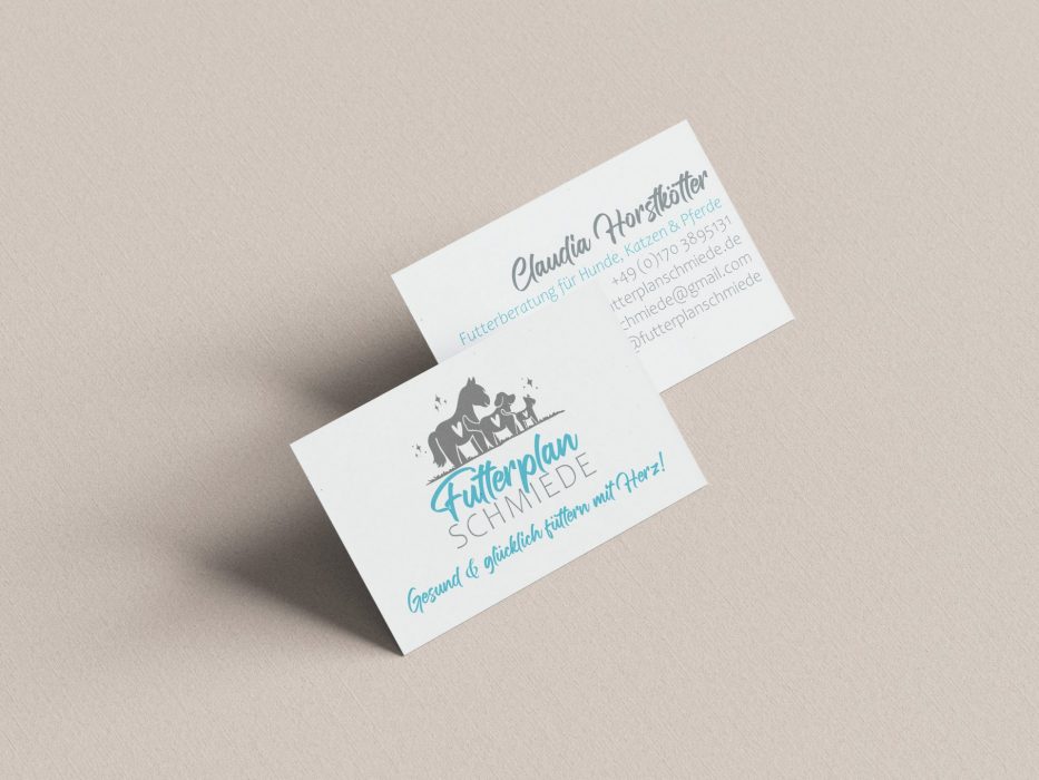 Werbematerial erstellen lassen AzaniArts | Visitenkarten Futterplanschmiede